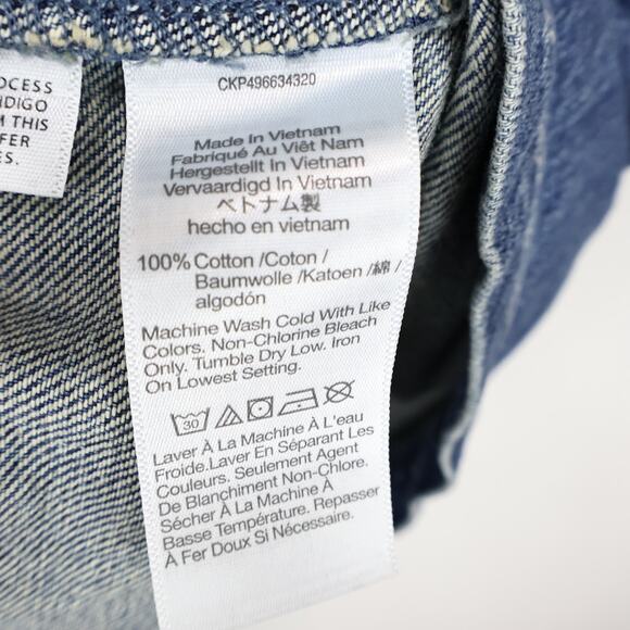 Madewell Denim Boxy Shirtdress Demarco Wash Blue Size Large NWT - Picture 9 of 9